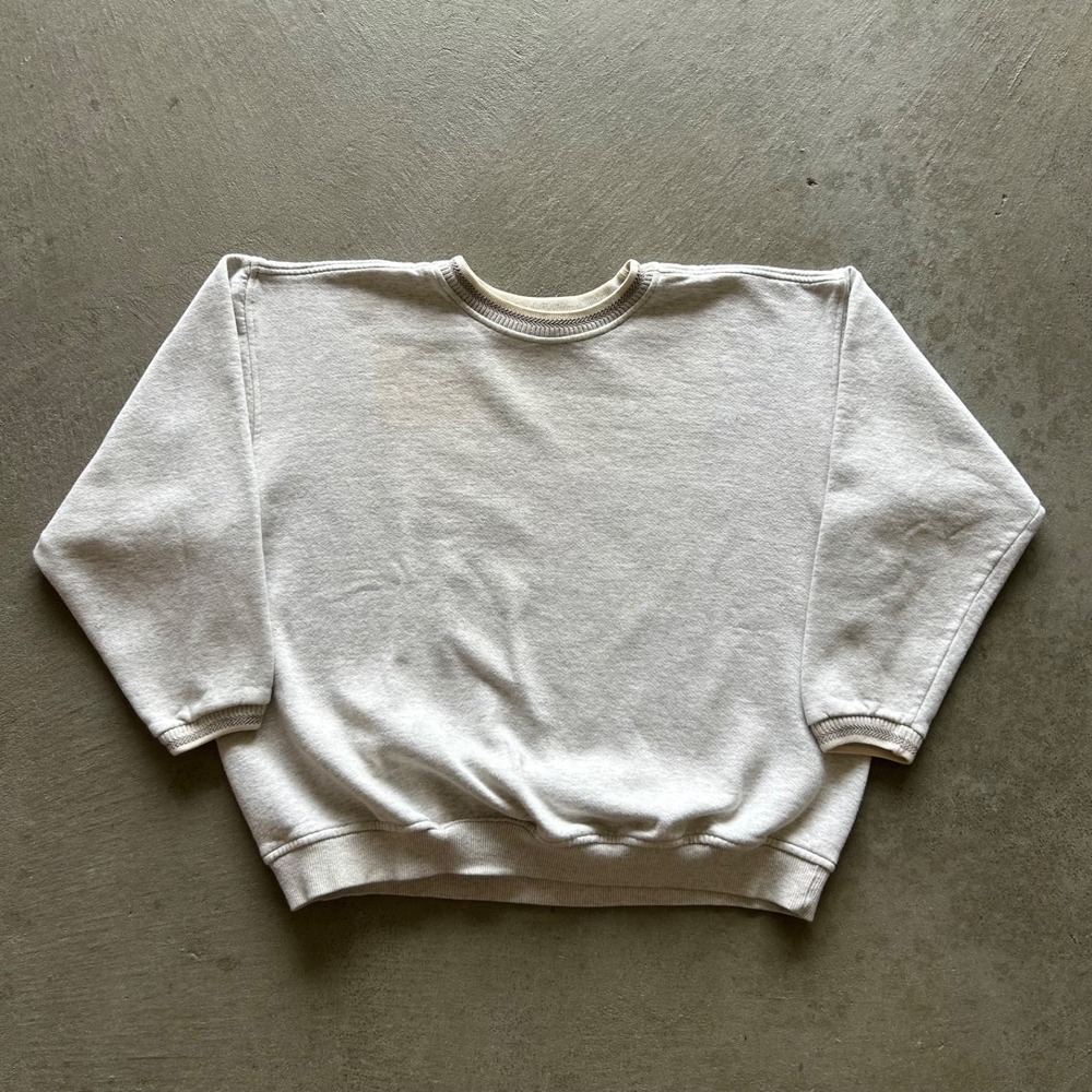 Vintage 90s Diport USA Sweatshirt Size XL Light Gray Blank Sweatshirt Pullover